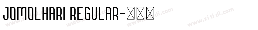 Jomolhari Regular字体转换